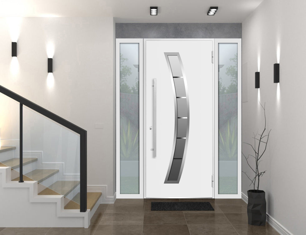 PX - Prehung 42 White Prefinished Single Steel Insulated Entry Door S –  DOOR BAZAR Canada