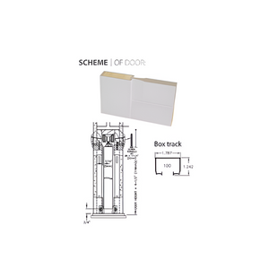 3-Panel Pocket Door | Lucia 2661 | White Silk - pocket Doors