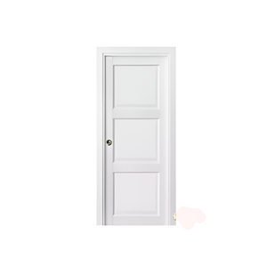 3-Panel Pocket Door | Lucia 2661 | White Silk - pocket Doors