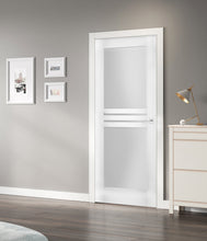 Load image into Gallery viewer, Solid French Door Opaque Glass | Mela 7222 | White Silk