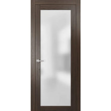 Load image into Gallery viewer, Solid French Door Frosted Glass | Planum 2102 | Chocolate Ash