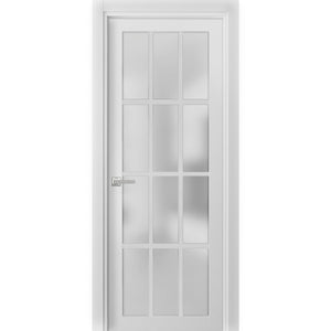 Solid French Door 12 Lites | Felicia 3312 | White Silk