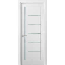 Load image into Gallery viewer, Pantry Kitchen Lite Door with Hardware | Quadro 4088 | White Silk - (Frosted Glass) / Butterfly Hinges / 18’’ x