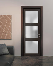 Load image into Gallery viewer, Solid French Door Frosted Glass | Lucia 2552 | Chocolate Ash