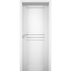 Solid French Door | Mela 7444 | White Silk