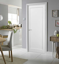 Load image into Gallery viewer, Pantry Kitchen Door with Hardware | Quadro 4111 - White Silk / 18’’ x 80’’ - Home Doors