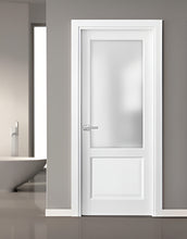 Load image into Gallery viewer, Pantry Lite Door with Hardware | Lucia 22 | White Silk Frosted Glass - Interior Doors