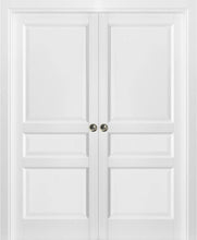 Load image into Gallery viewer, French Double Pocket Doors | Lucia 31 | White Silk