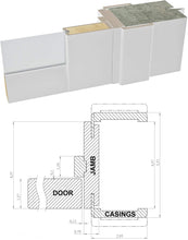 Load image into Gallery viewer, French Double Panel Lite Doors | Lucia 22 | White Silk