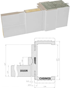 French Double Panel Doors | Quadro 4111 | White Silk