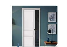 Load image into Gallery viewer, 3-Panel Pocket Door | Lucia 31 | White Silk - 6ft Railing) 18’’ x 80’’ - pocket Doors