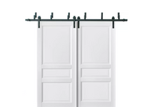 Load image into Gallery viewer, 3-Panel Slab Barn Door | Lucia 31 | White Silk