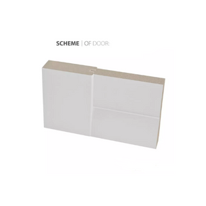 French Double Pocket Doors | Quadro 4002 | White Silk