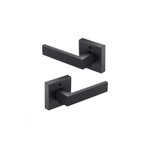 Load image into Gallery viewer, Modern Square Satin Nickel Handle | Matte Black Dummy 2-pack