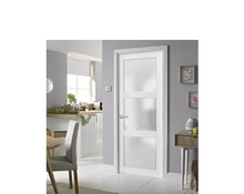 Load image into Gallery viewer, Lite Slab Barn Door Panel | Lucia 2552 | White Silk with Frosted Glass