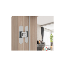 Load image into Gallery viewer, Kitchen Lite Door with Hardware | Quadro 4117 | White Silk