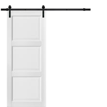 Load image into Gallery viewer, Sliding Barn Door with Hardware | Lucia 2661 | White Silk - Home Doors