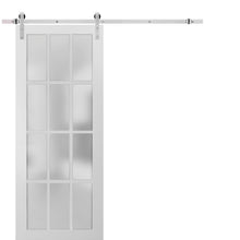Load image into Gallery viewer, Sturdy Barn Door 12 Lites | Felicia 3312 | White Silk