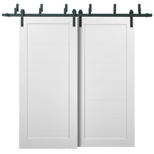 Load image into Gallery viewer, Barn Bypass Doors with Hardware | Quadro 4115 | White Silk - Door