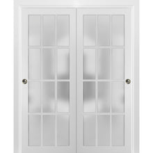 Load image into Gallery viewer, Sliding Closet 12 Lites Bypass Doors | Felicia 3312 | White Silk