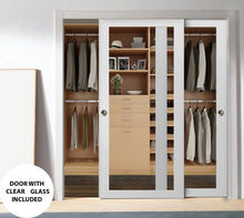 Load image into Gallery viewer, Sliding Closet Bypass Doors with Hardware | Planum 2102 | White Silk - Home