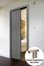 Load image into Gallery viewer, Sliding French Pocket Door | Planum 0010 | Concrete