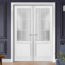 Load image into Gallery viewer, Solid French Double Doors | Felicia 3309 | Matte White