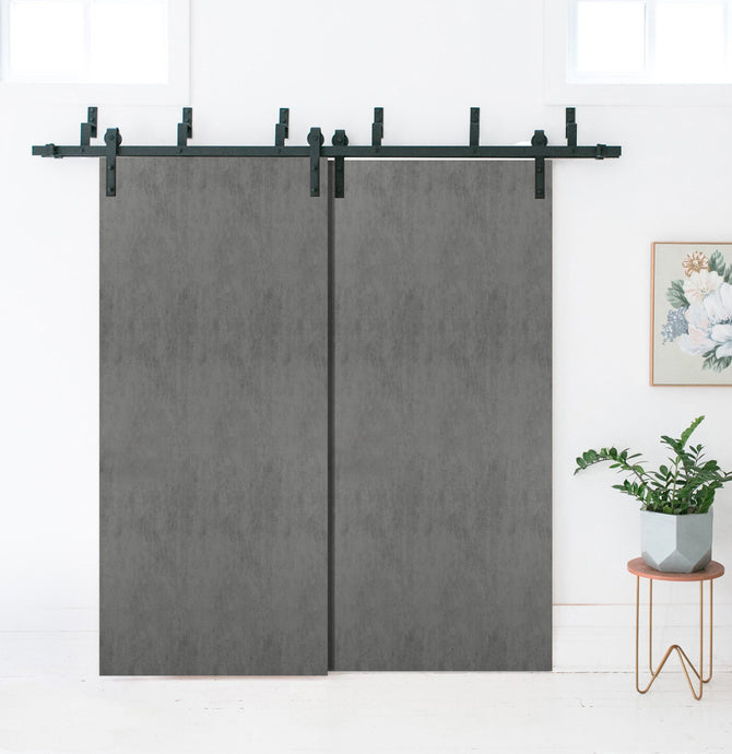 Slab Barn Door Panel | Planum 0010 | Concrete