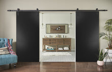 Load image into Gallery viewer, Sturdy Double Barn Door with Hardware | Planum 0010 | Black Matte - Home Doors