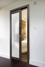 Load image into Gallery viewer, Interior Sliding Closet Pocket Door | Planum 2102 | Chocolate Ash