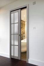 Load image into Gallery viewer, Sliding French Pocket Door with 12 Lites | Felicia 3312 | Ginger Ash