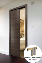 Load image into Gallery viewer, Sliding French Pocket Door | Planum 0010 | Chocolate Ash