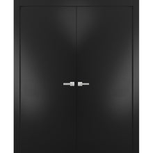 Load image into Gallery viewer, Solid French Double Doors | Planum 0010 | Black Matte