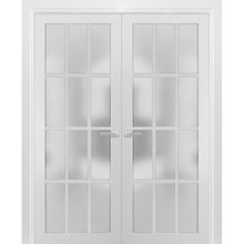 Load image into Gallery viewer, Solid French Double Doors 12 Lites | Felicia 3312 | White Silk