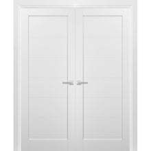 Load image into Gallery viewer, French Double Panel Doors | Quadro 4115 | White Silk