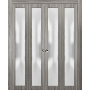 Sliding Closet Double Bi-fold Doors | Planum 2102 | Ginger Ash