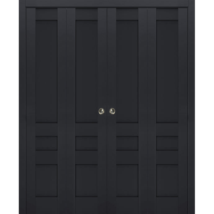 Sliding Closet Double Bi-fold Doors | Veregio 7411 | Anthracite