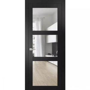 Solid French Door | Lucia 2552 | Matte Black