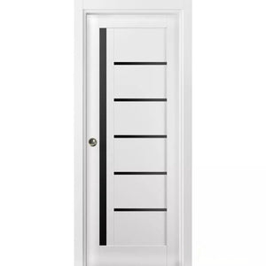 Panel Lite Pocket Door | Quadro 4088 | White Silk