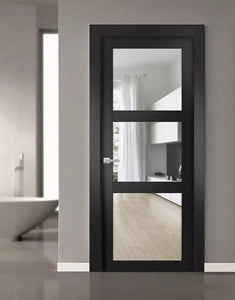 Solid French Door | Lucia 2552 | Matte Black