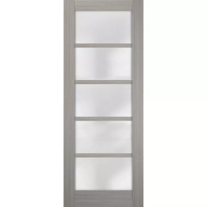 Lite Slab Panel Barn Door | Quadro 4002 | Grey Ash