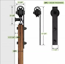 Load image into Gallery viewer, Modern Double Barn Door | Mela 7001 | Matte White - Doors