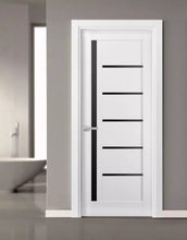 Load image into Gallery viewer, Pantry Kitchen Lite Door with Hardware | Quadro 4088 | White Silk - Panel Doors