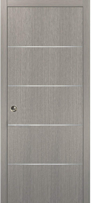 Modern Pocket Door | Planum 0020 | Grey Oak