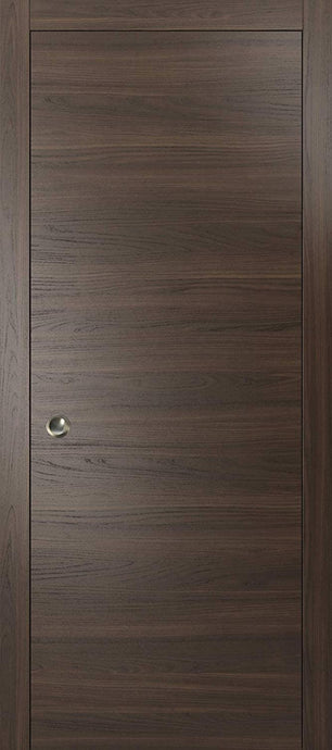 Sliding French Pocket Door | Planum 0010 | Chocolate Ash - 18’’ x 80 - Home Doors