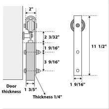 Load image into Gallery viewer, Sturdy Double Barn Door with Hardware | Planum 0010 | Concrete - Home Doors