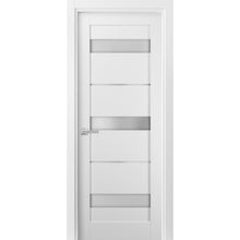 Load image into Gallery viewer, Pantry Lite Door | Quadro 4055 | White Silk with Frosted Glass - Interior Doors