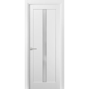 Lite Door with Hardware | Quadro 4112 | White Silk - Home Doors