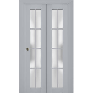 Sliding Closet Bi-fold Doors | Veregio 7412 | Matte Grey