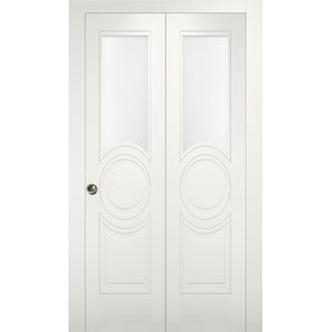 Sliding Closet Bi-fold Doors | Mela 7012 | White Silk